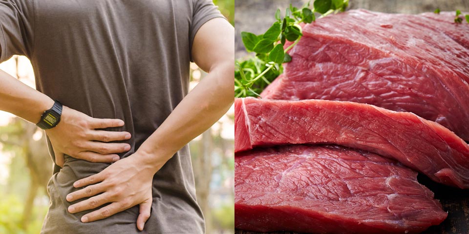 背骨の痛みに期待！肉に含まれる栄養素